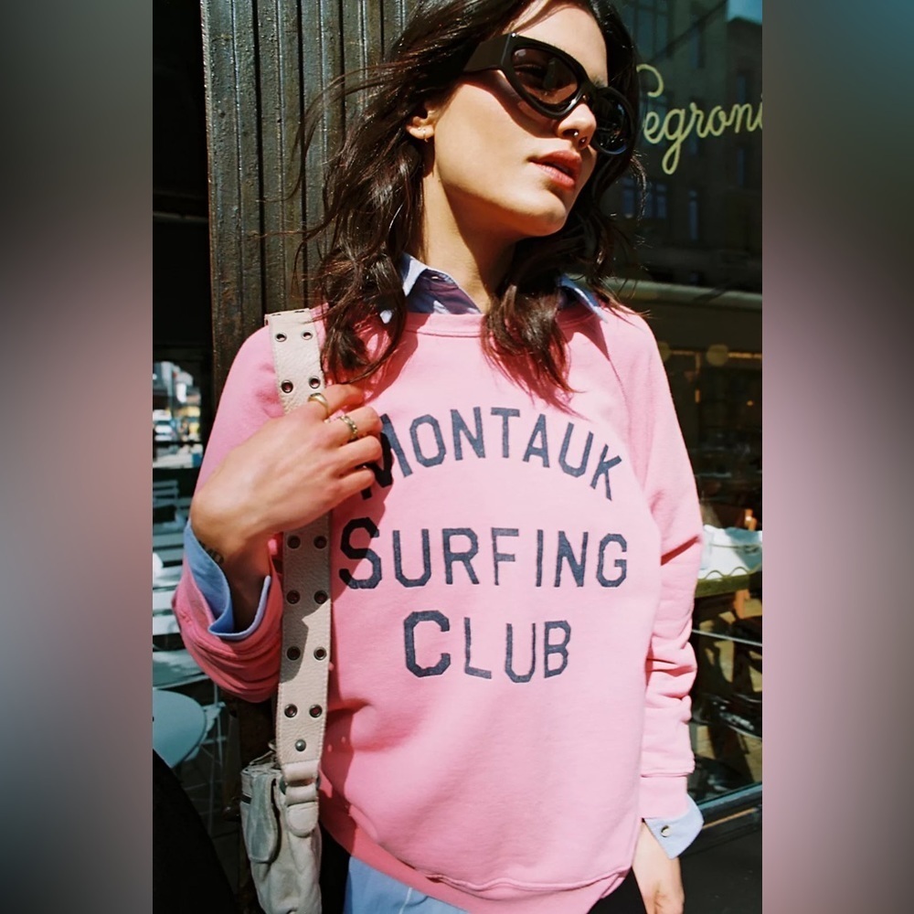 Free People Retro Brand Surf Club Pullover Size XS NWT